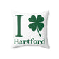 I Clover Hartford Spun Polyester Square Pillow