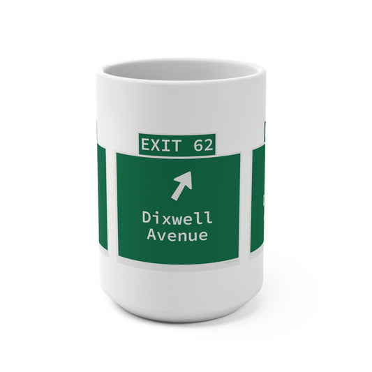 Vintage WCP Exit 62 Sign Mug 15oz