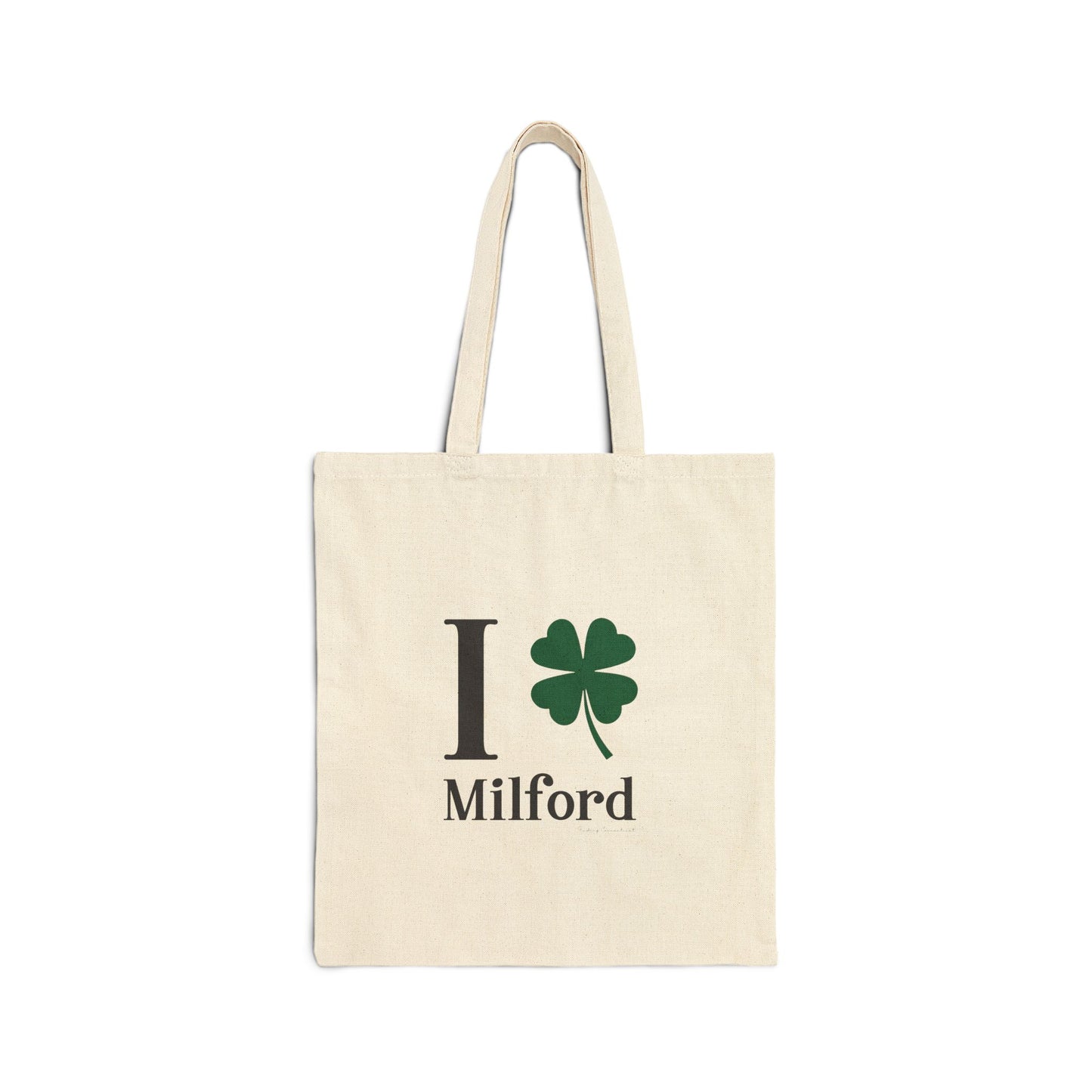 I Clover Milford Cotton Canvas Tote Bag