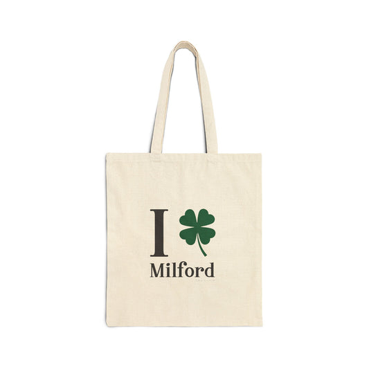 I Clover Milford Cotton Canvas Tote Bag
