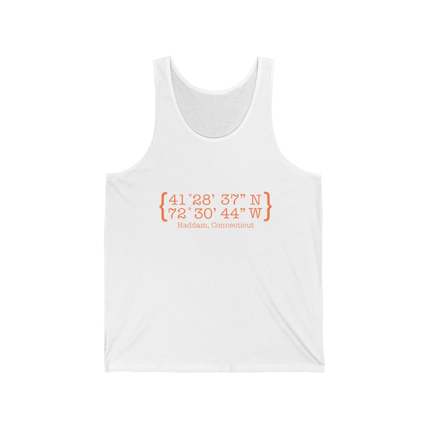 Haddam Coordinates Unisex Jersey Tank