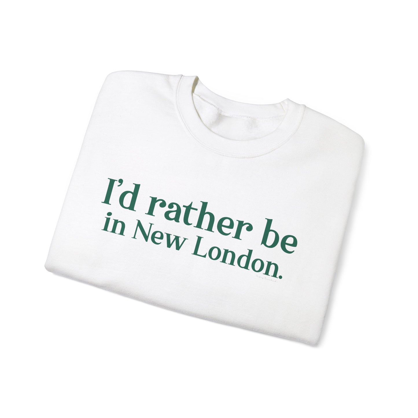 I'd rather be in New London. Unisex Heavy Blend™ Crewneck Sweatshirt