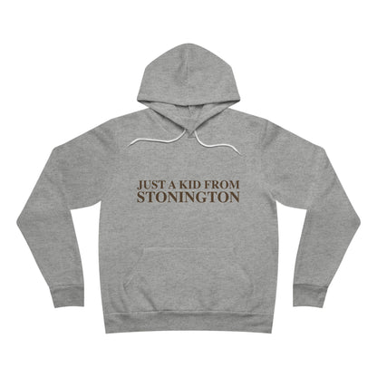 Just a kid from Stonington Unisex Sponge Fleece Pullover Hoodie