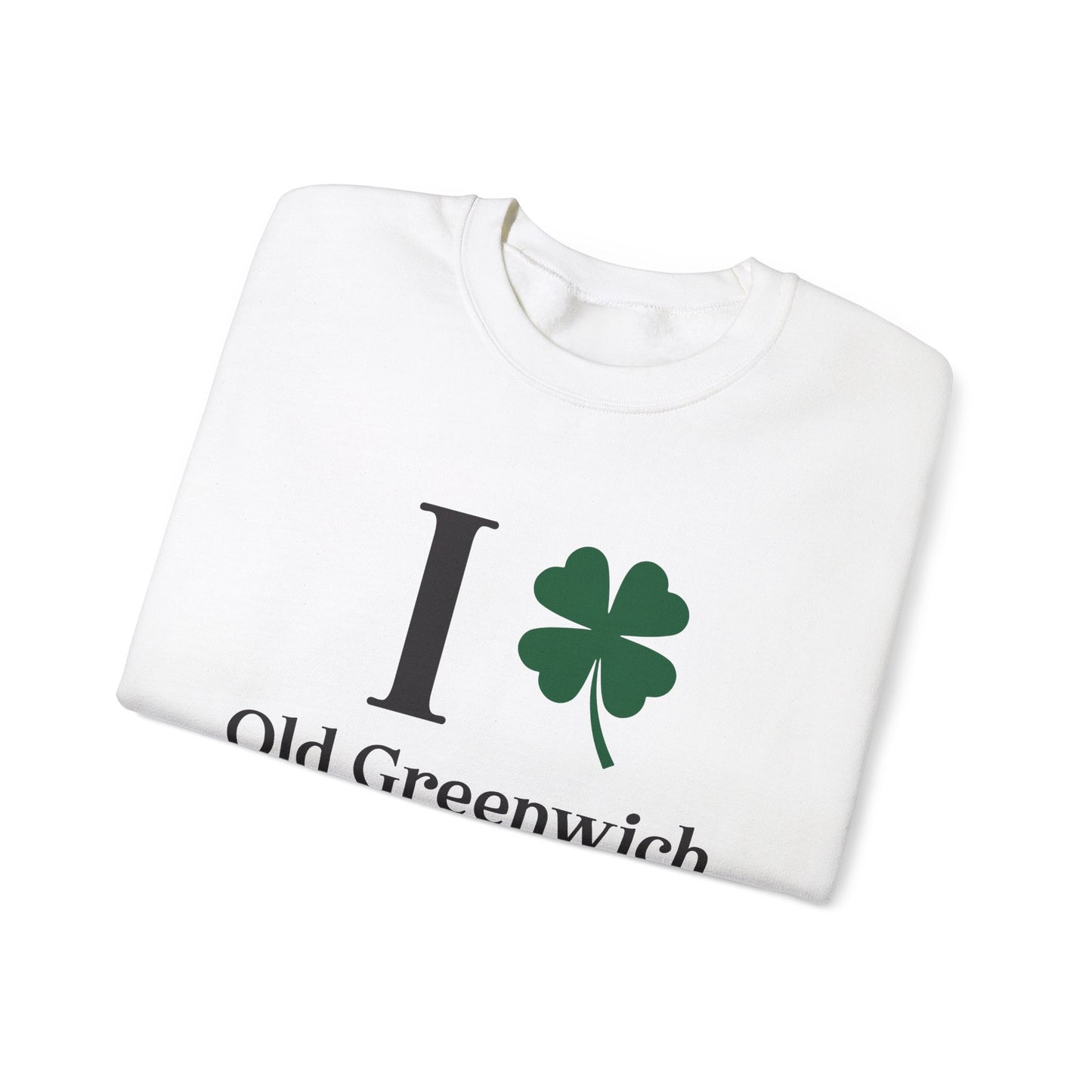 I Clover Old Greenwich Unisex Heavy Blend™ Crewneck Sweatshirt