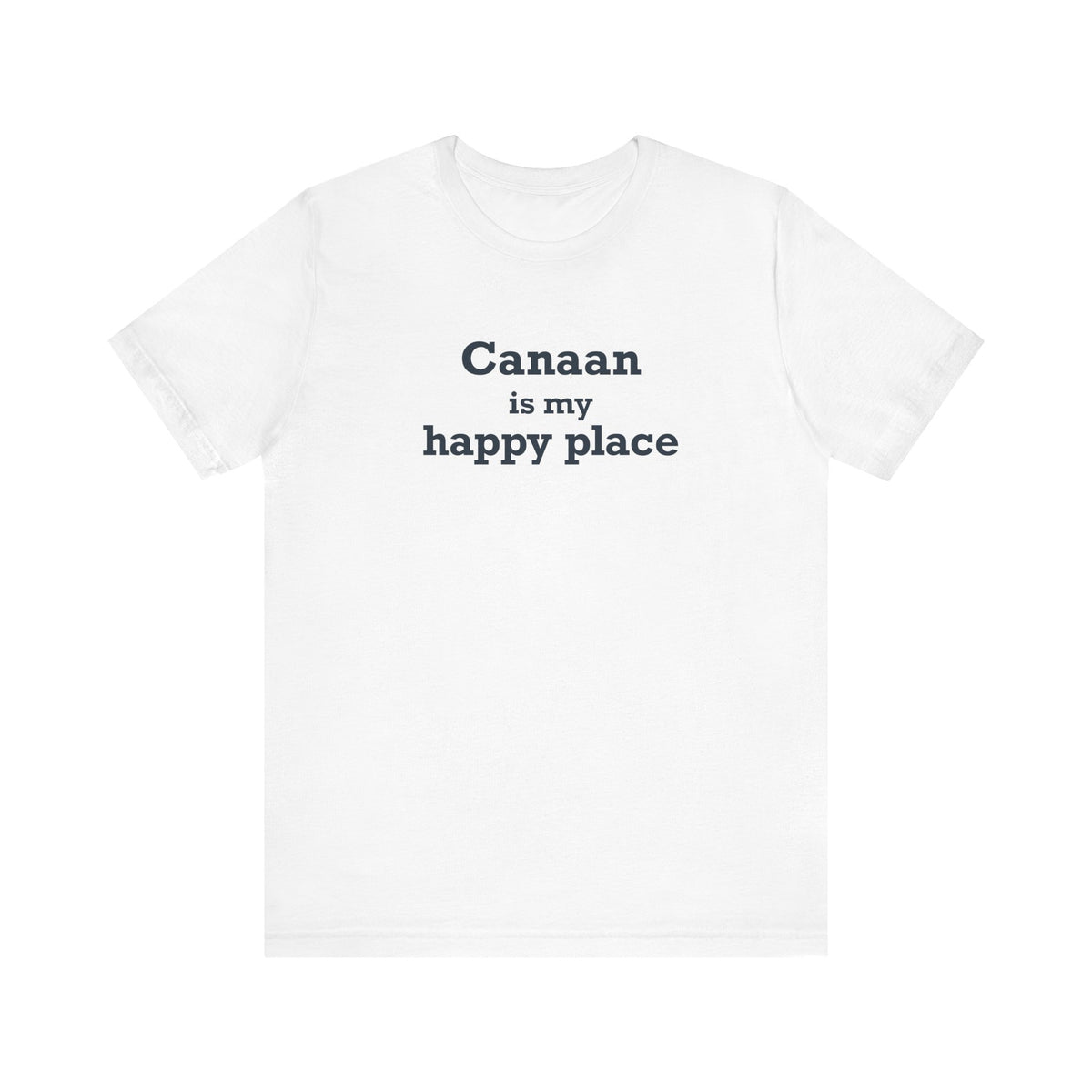 Canaan is my Happy Place Unisex Jersey Short Sleeve T-Shirt