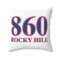 860 Rocky Hill Red, White & Blue Spun Polyester Square Pillow