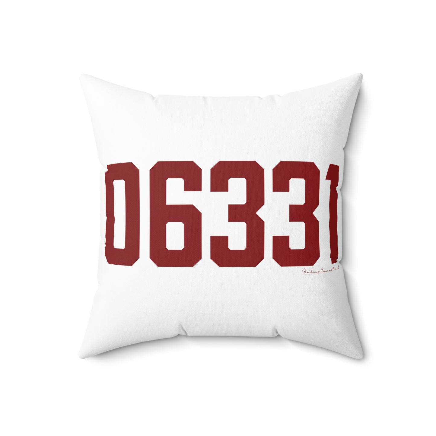06331 Canterbury Connecticut Zip Code Spun Polyester Square Pillow