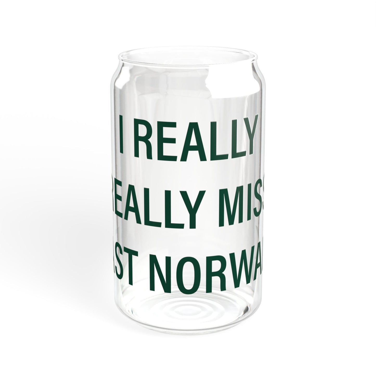 I Really Really Miss East Norwalk Sipper Glass, 16oz