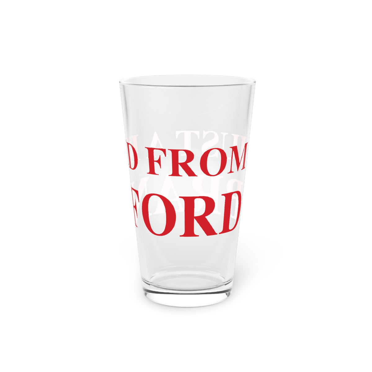 Just a kid from Branford Pint Glass, 16oz