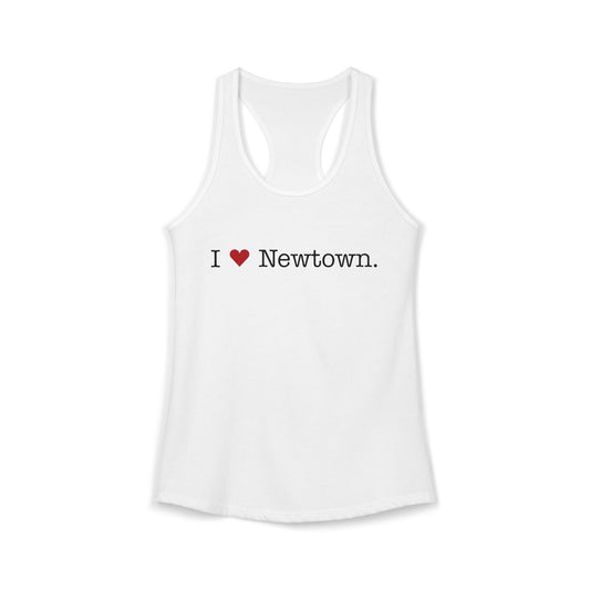 I Heart Newtown. Women's Ideal Racerback Tank Top