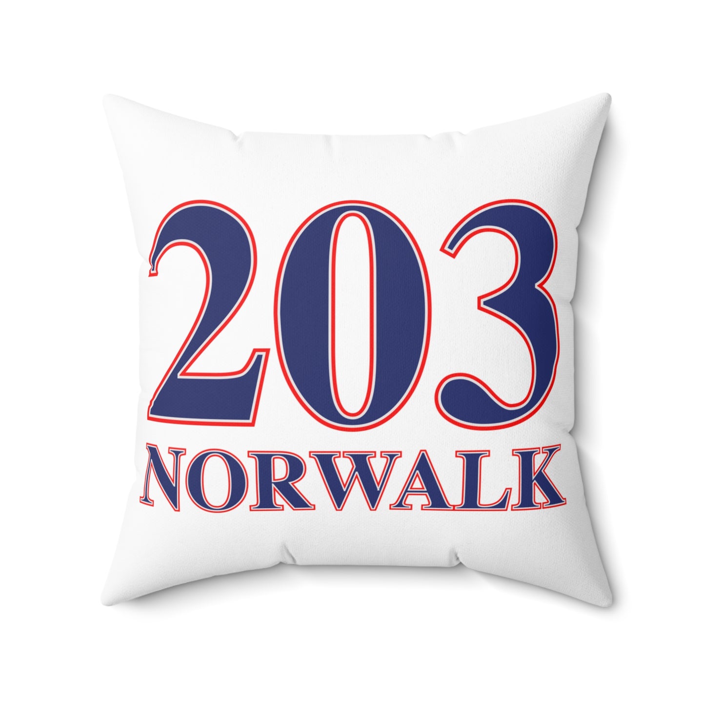 203 Norwalk Red White & Blue Spun Polyester Square Pillow