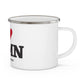 I Heart SHMN Enamel Camping Mug