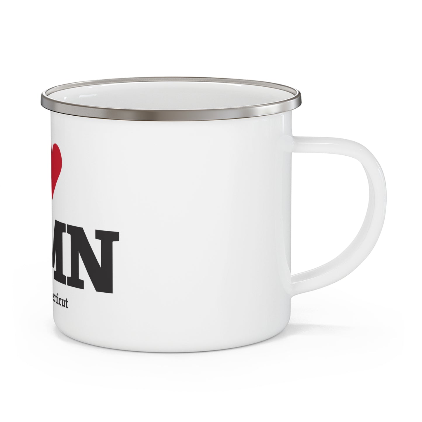 I Heart SHMN Enamel Camping Mug