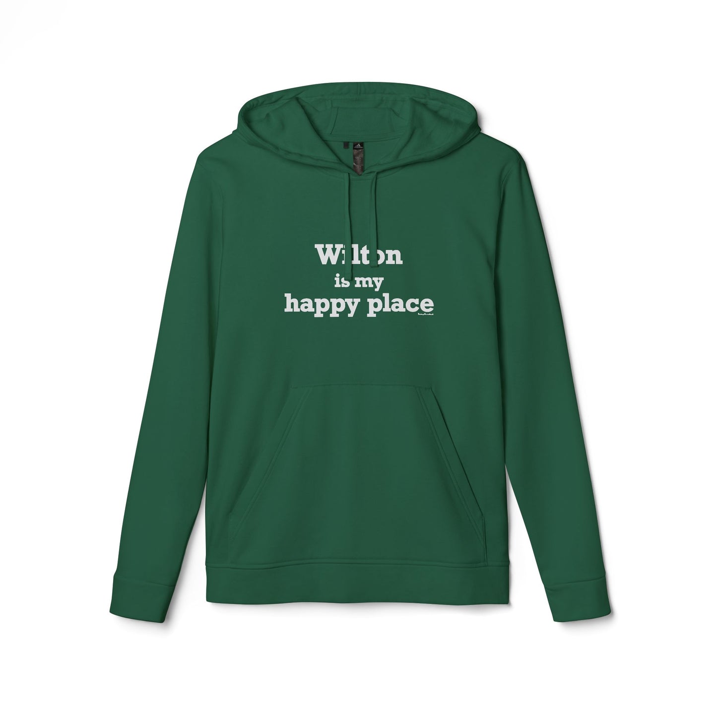 Wilton is my Happy Place adidas Unisex Fleece Hoodie Sweatshirt