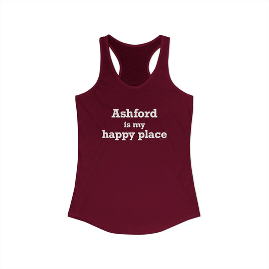 Ashford is My Happy Place Women's Ideal Racerback Tank Top
