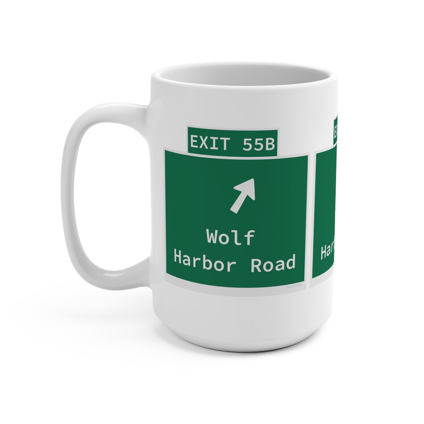 Vintage WCP Exit 55B Sign Mug 15oz