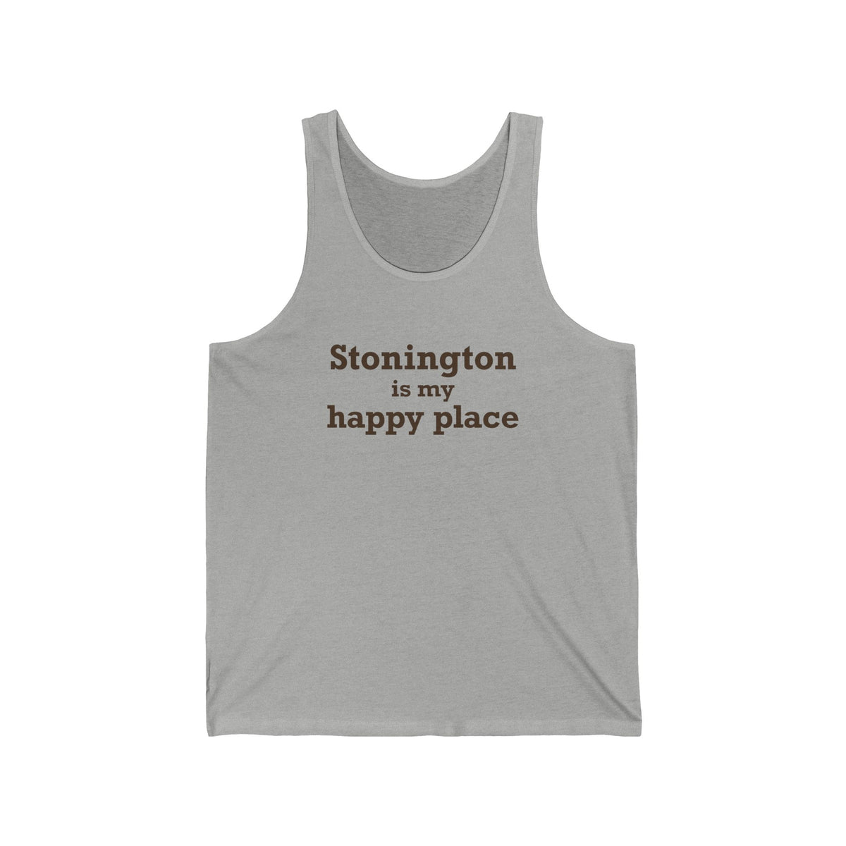 Stonington is My Happy Place Unisex Jersey Tank Top