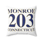 Monroe 203 Connecticut  Spun Polyester Square Pillow