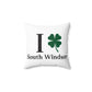 I Clover South Windsor Spun Polyester Square Pillow