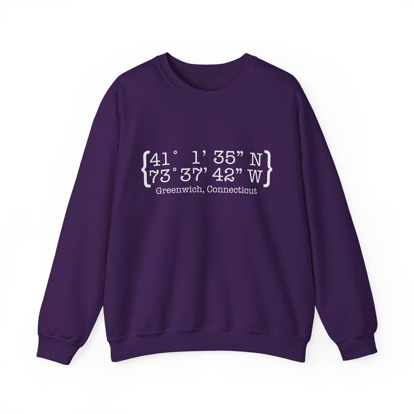 Greenwich Coordinates Unisex Heavy Blend™ Crewneck Sweatshirt
