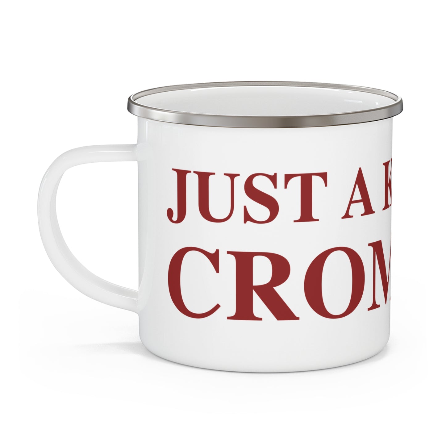 Just a kid from Cromwell Enamel Camping Mug