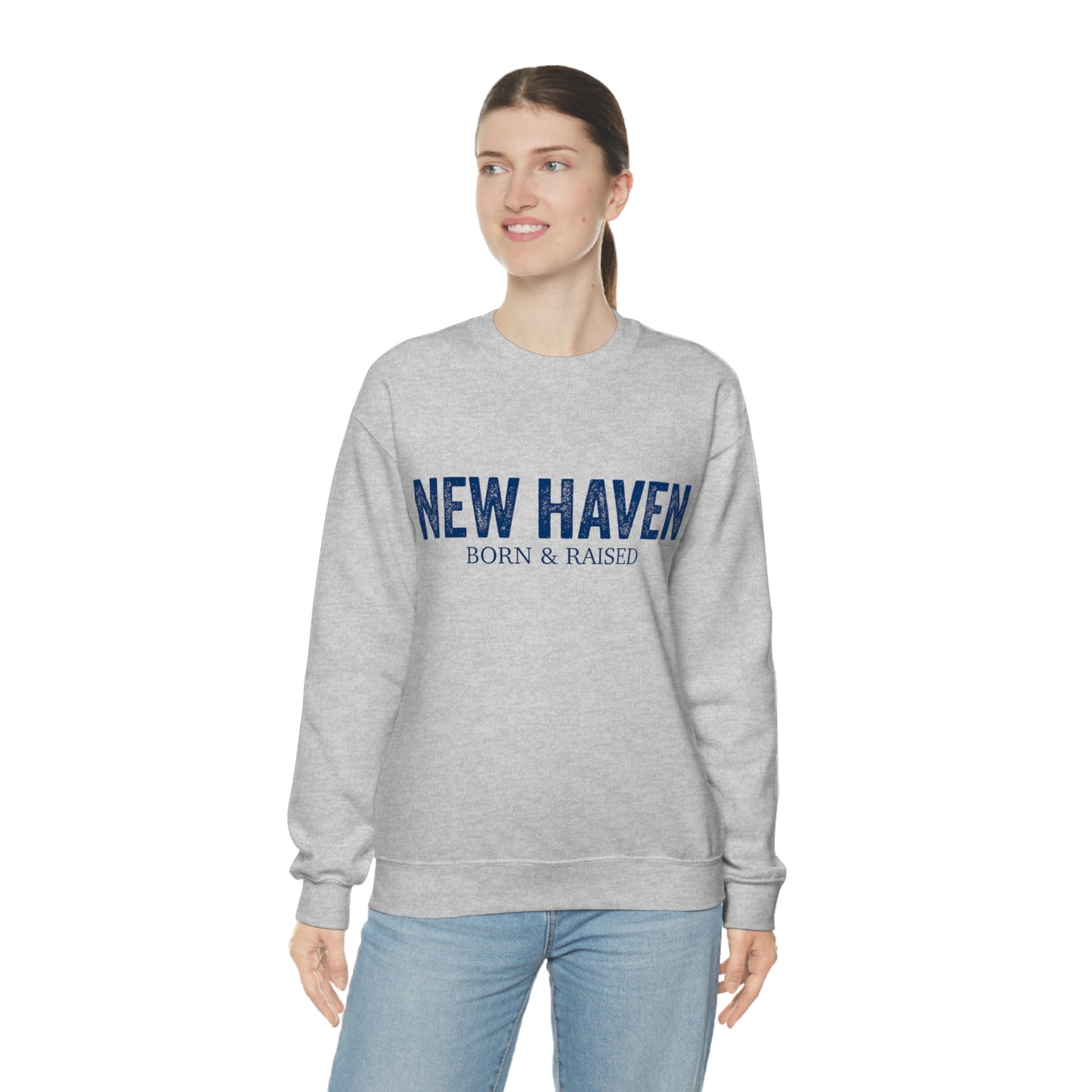 New Haven Born & Raised Unisex Heavy Blend™ Crewneck Sweatshirt