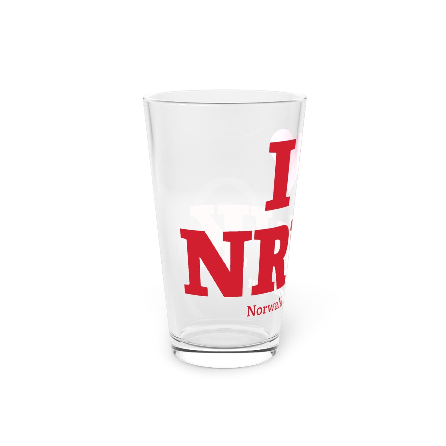 I Heart NRWK Pint Glass, 16oz