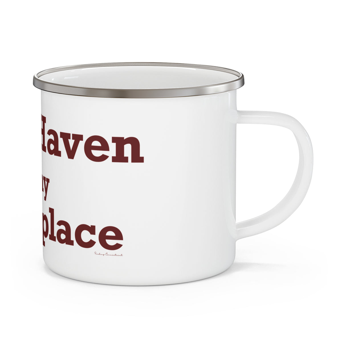 North Haven is My Happy Place Enamel Camping Mug