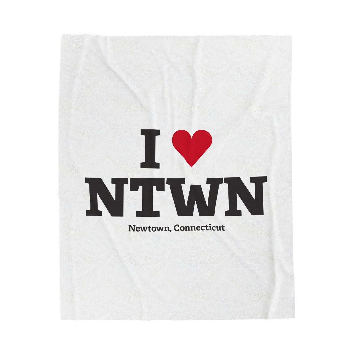 I Heart NTWN Velveteen Plush Blanket