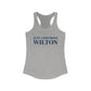 Just a kid from Wilton Women's Ideal Racerback Tank Top