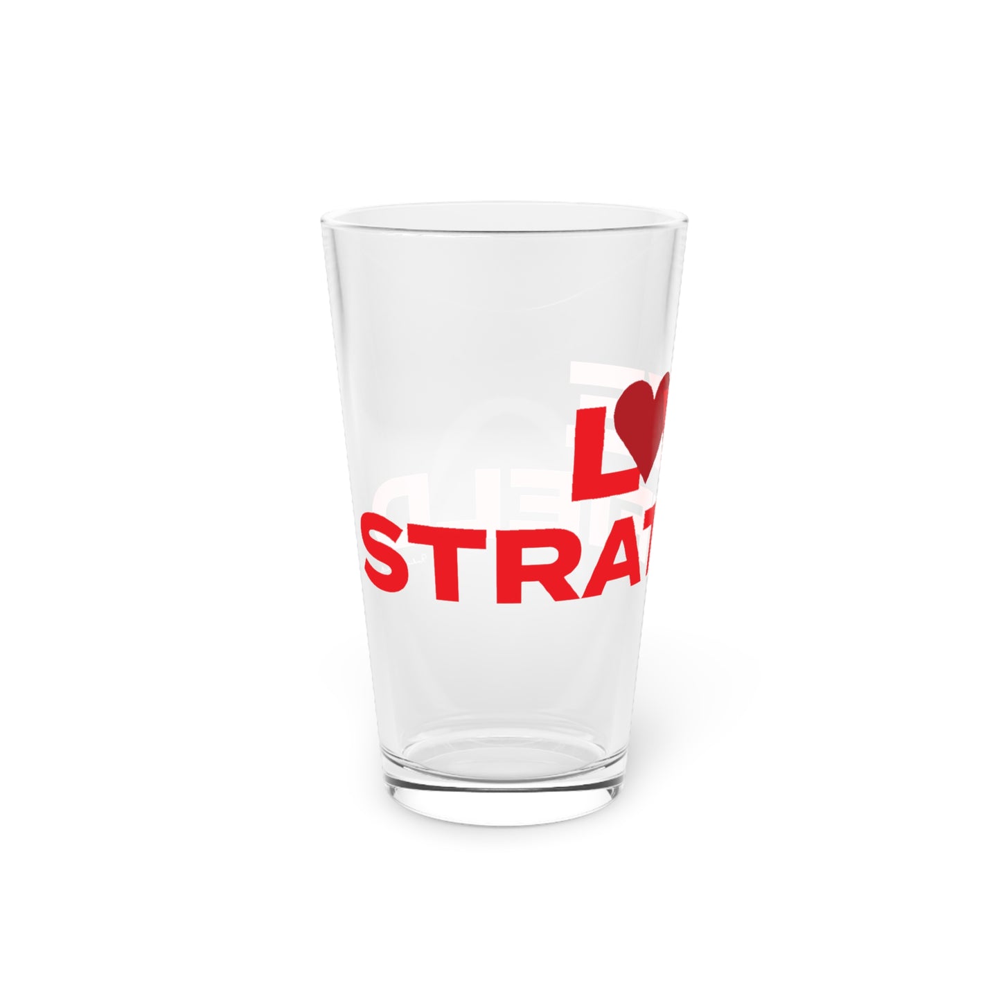 Love Stratfield Pint Glass, 16oz