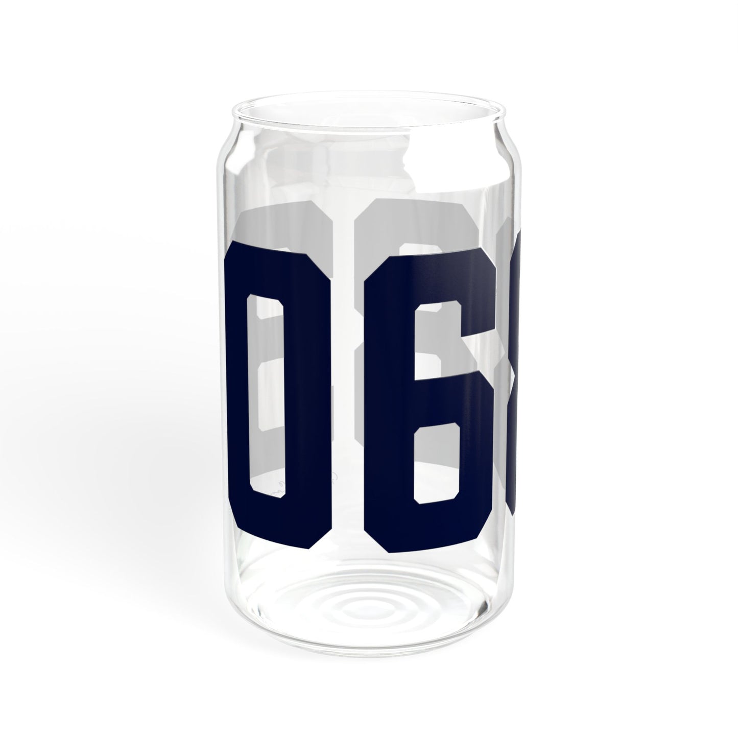 06883 Weston Connecticut Zip Code Sipper Glass, 16oz