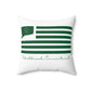 Westbrook Connecticut St. Patrick’s Day Flag Spun Polyester Square Pillow