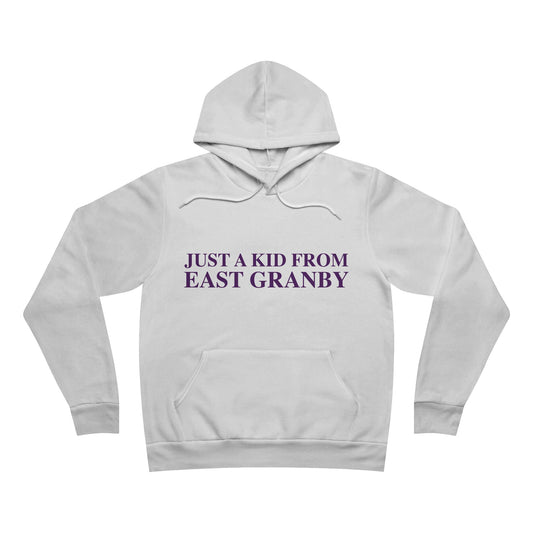 Just a kid from East Granby Unisex Sponge Fleece Pullover Hoodie