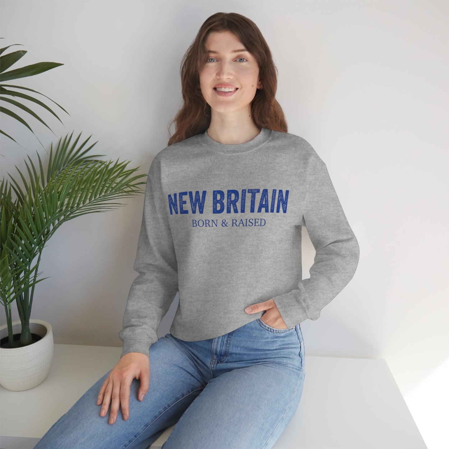 New Britain Born & Raised Unisex Heavy Blend™ Crewneck Sweatshirt