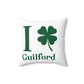 I Clover Guilford Spun Polyester Square Pillow