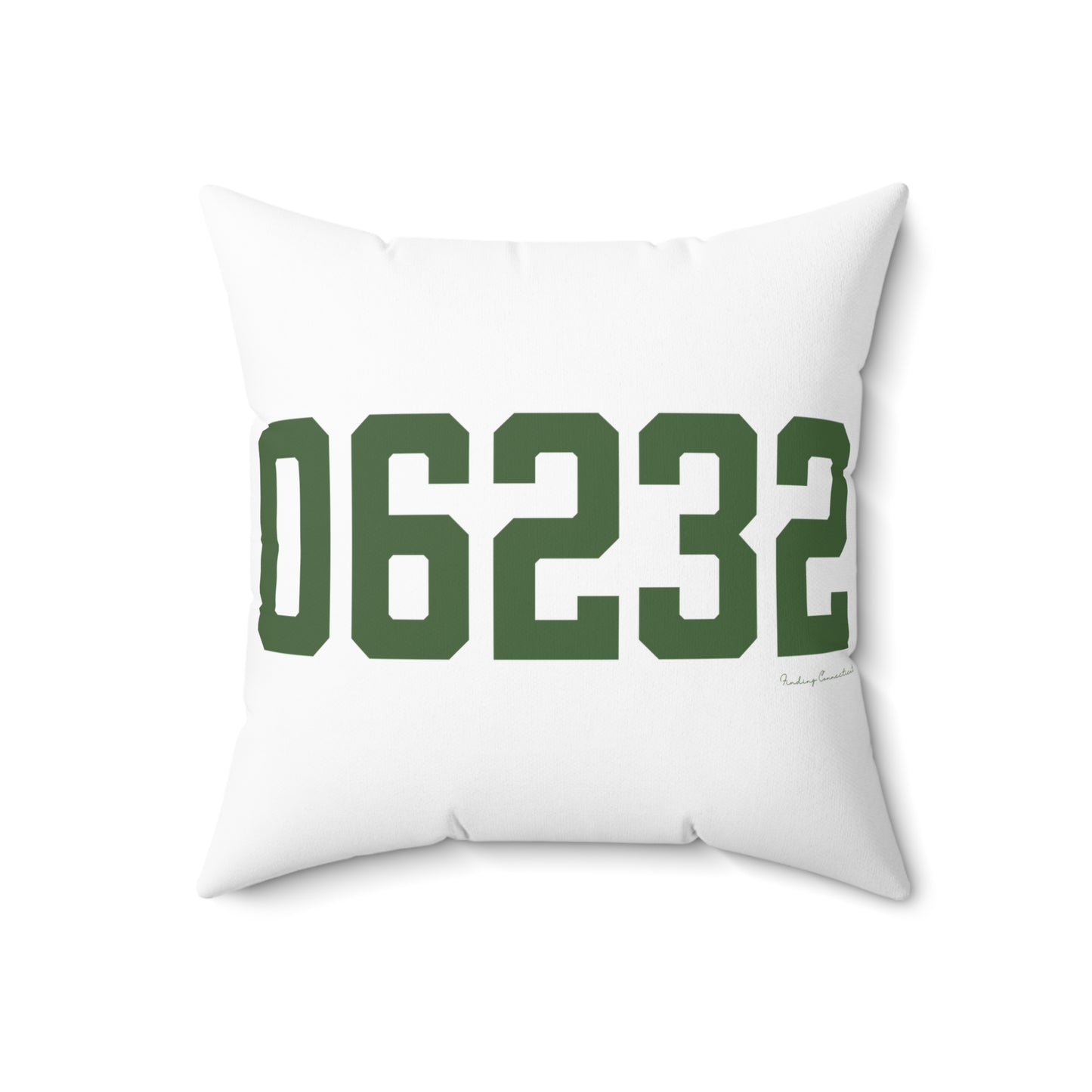 06232 Andover Connecticut Zip Code Spun Polyester Square Pillow
