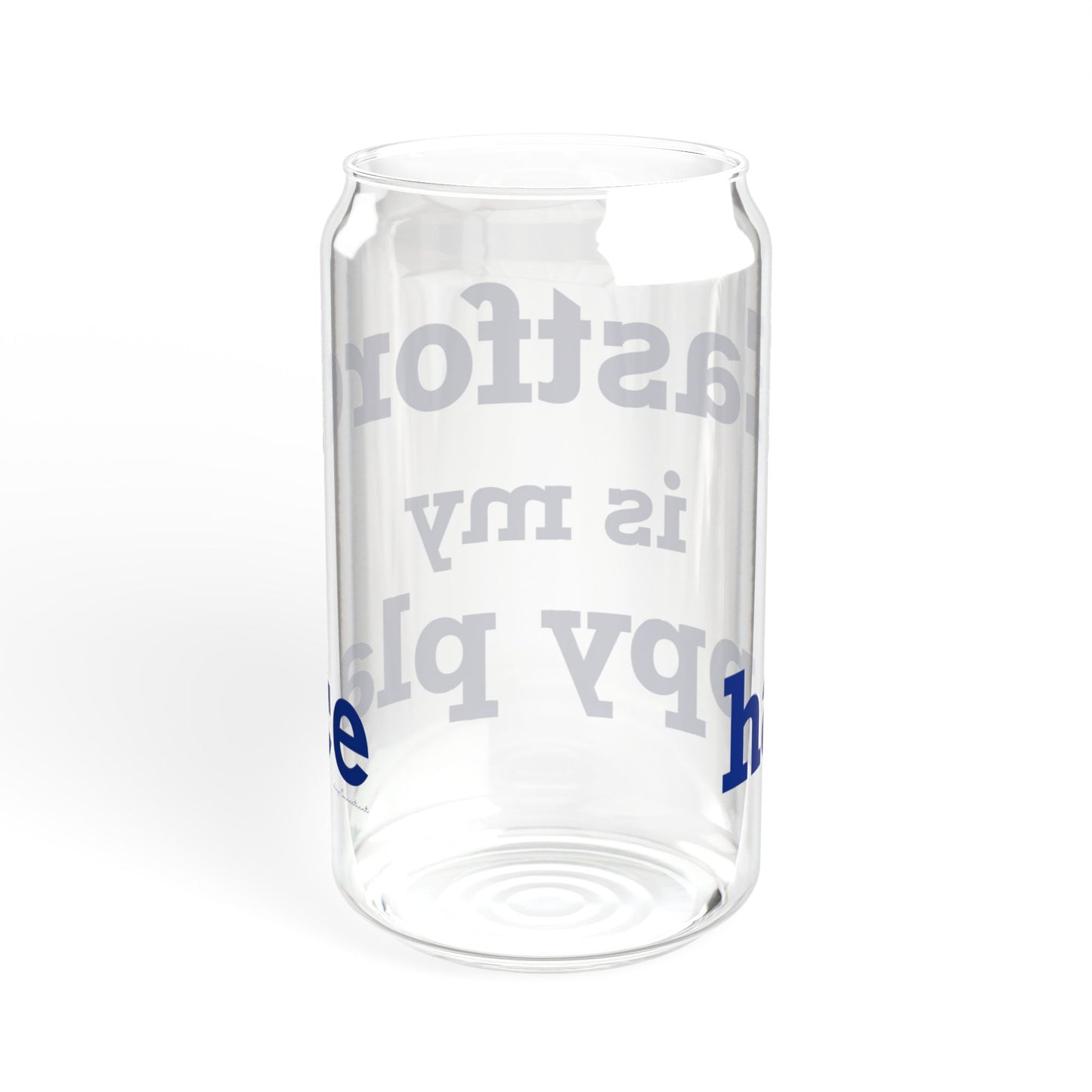 Eastford is My Happy Place Sipper Glass, 16oz