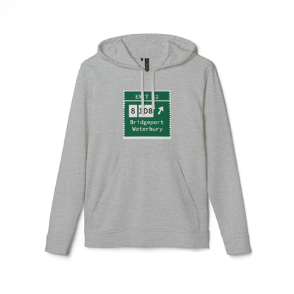 Vintage Merritt Parkway Exit 52 Sign adidas Unisex Fleece Hoodie