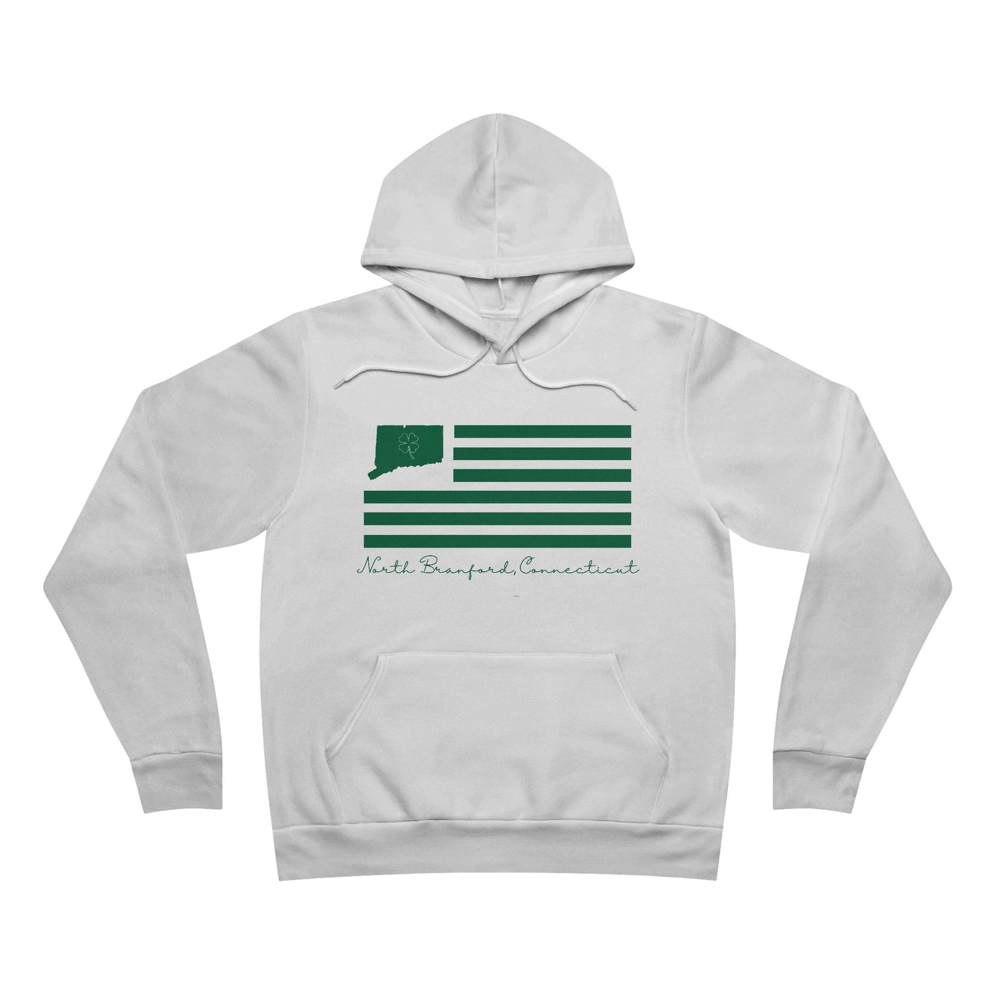 North Branford Connecticut St. Patrick’s Day Flag Unisex Sponge Fleece Pullover Hoodie