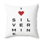 Silvermine Vision Spun Polyester Square Pillow