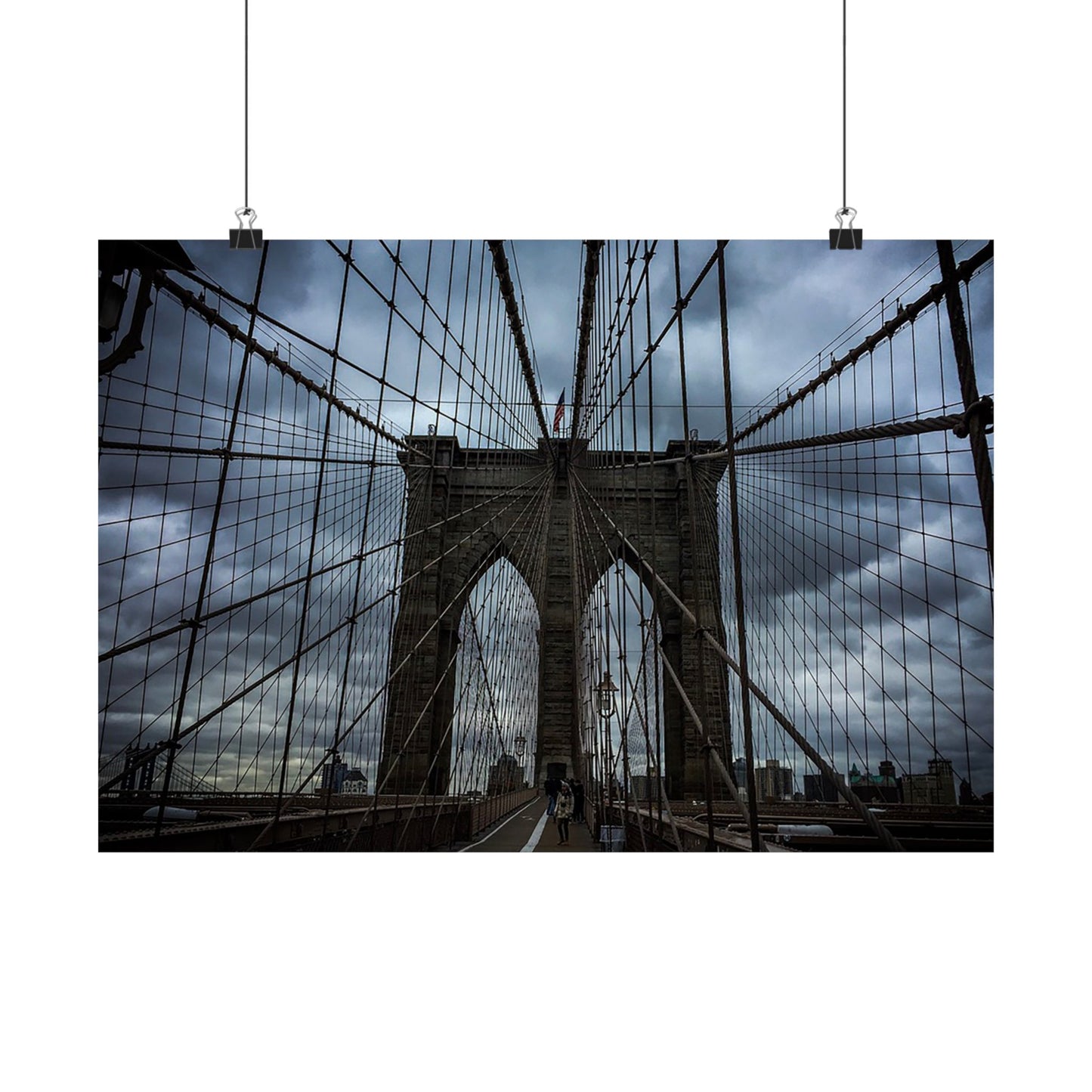 In the middle of the bridge Matte Horizontal Posters