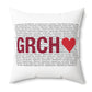 Greenwich Love Spun Polyester Square Pillow