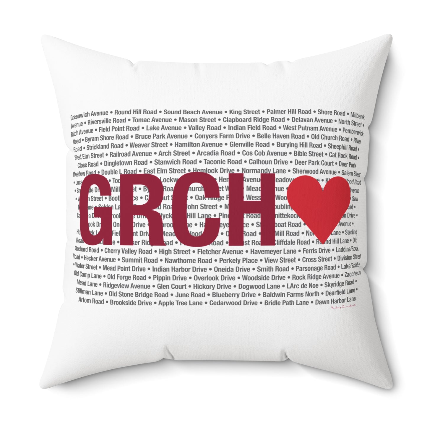 Greenwich Love Spun Polyester Square Pillow