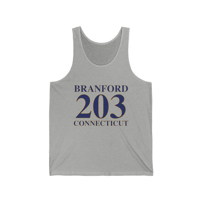 Branford 203 Connecticut Unisex Jersey Tank