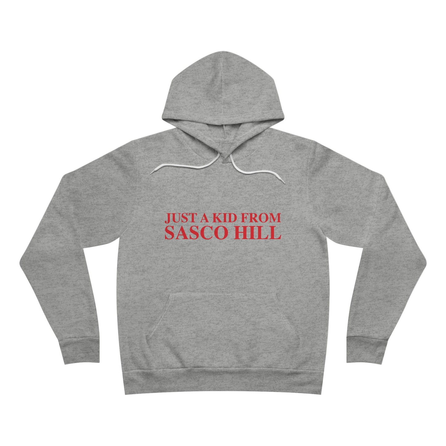Just a kid from Sasco Hill Unisex Sponge Fleece Pullover Hoodie