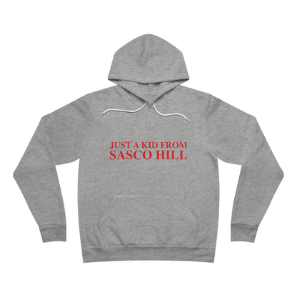 Just a kid from Sasco Hill Unisex Sponge Fleece Pullover Hoodie