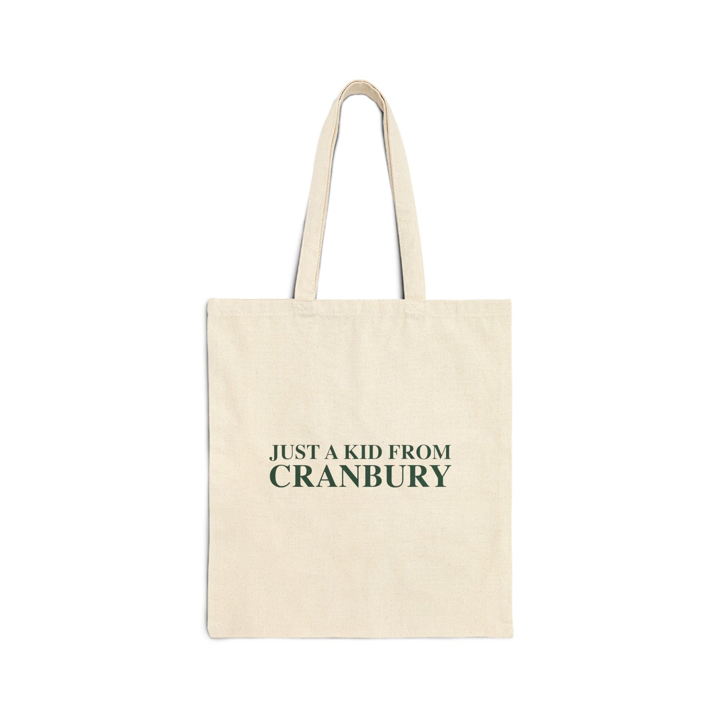 Just a kid from Cranbury Cotton Canvas Tote Bag
