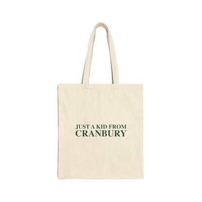 Just a kid from Cranbury Cotton Canvas Tote Bag