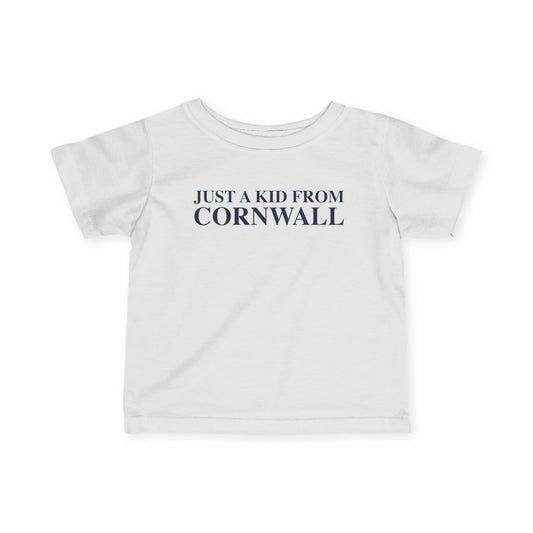 Just a kid from Cornwall Infant Fine Jersey T-Shirt